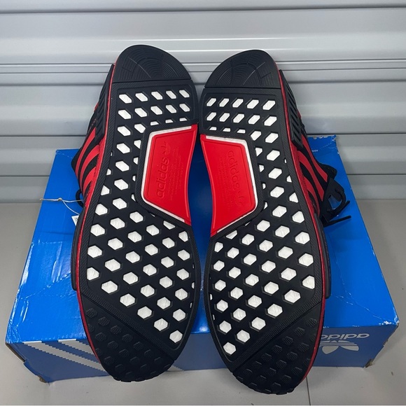 Adidas NMD R1 Black Vivid Red Size 14 HP2971 Men’s Shoes NEW. - Picture 5 of 5